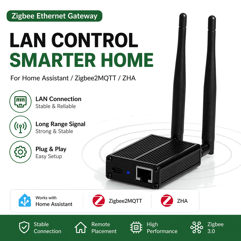 ETH-52P Zigbee Ethernet Gateway for Home Assistant